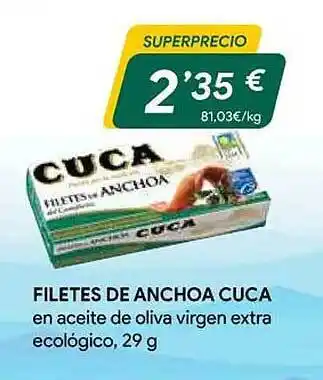 Masymas Filetes de anchoa cuca oferta