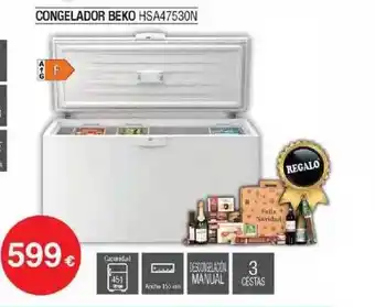 Milar Congelador beko hsa47530n oferta