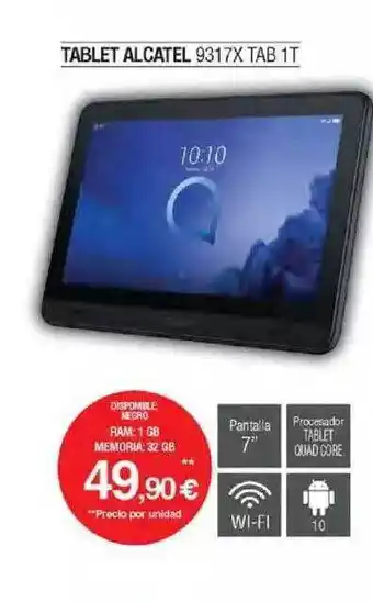 Milar Tablet alcatel 9317x tab 1t oferta