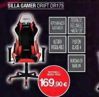 Milar Silla gamer drift dr175 oferta