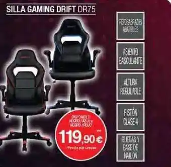 Milar Silla gaming drift dr75 oferta