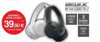 Milar Auricular jvc bf ha-s35bt-b-u oferta
