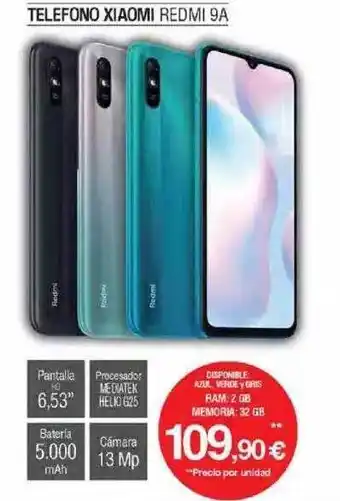 Milar Telefono xiaomi redmi 9a oferta