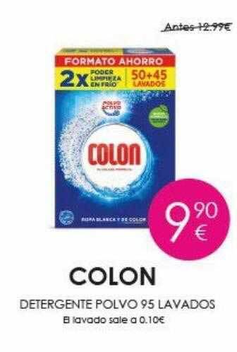 Muchas Perfumerías Colon detergente polvo 95 lavados oferta
