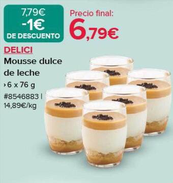 Costco Delici mousse dulce de leche oferta