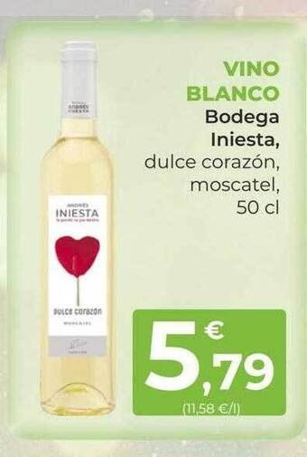SPAR Gran Canaria Vino blanco bodega iniesta dulce corazón moscatel oferta