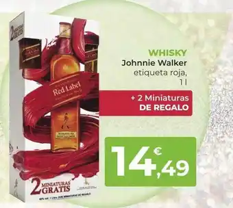 SPAR Gran Canaria Whisky johnnie walker etiqueta roja oferta