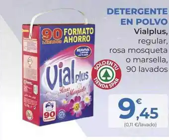 SPAR Gran Canaria Detergente en polvo vialplus regular rosa mosqueta o marsella 90 lavados oferta