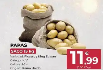 SPAR Gran Canaria Papas saco 15 kg oferta