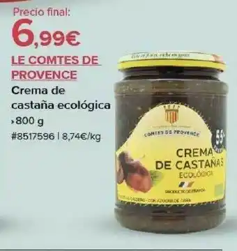 Costco Le comtes de provence crema de castaña ecológica oferta