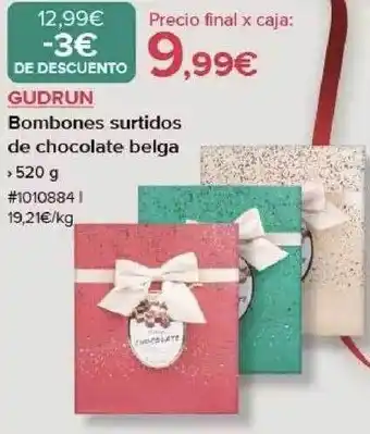 Costco Gudrun bombones surtidos de chocolate belga oferta