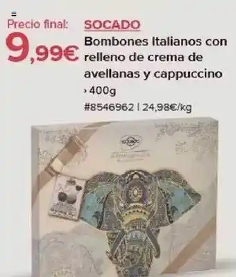 Costco Socado bombones italianos con relleno de crema de avellanas y cappuccino oferta