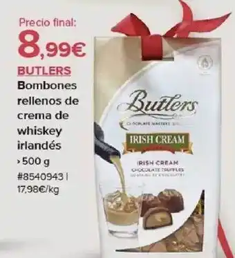 Costco Butlers bombones rellenos de crema de whiskey irlandés oferta