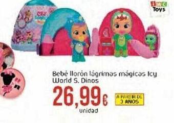 FROIZ Bebé llorón lágrimas mágicas icy world s. dinos oferta