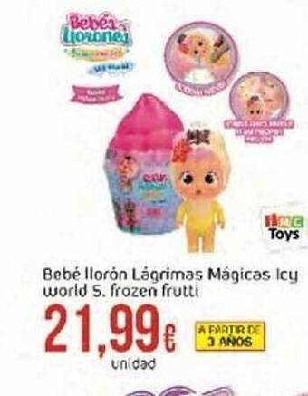 FROIZ Bebé llorón lágrimas mágicas icy world s. frozen frutti oferta