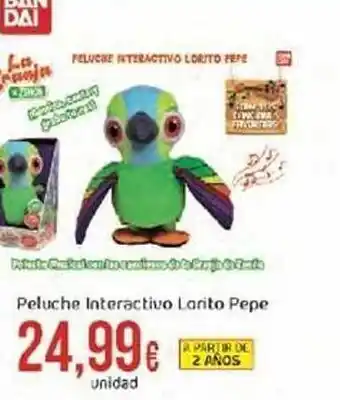 FROIZ Peluche interactivo larito pepe oferta