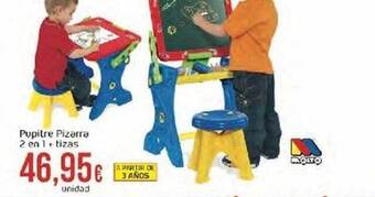 FROIZ Pupitre pizarra 2 en 1 + tizas oferta