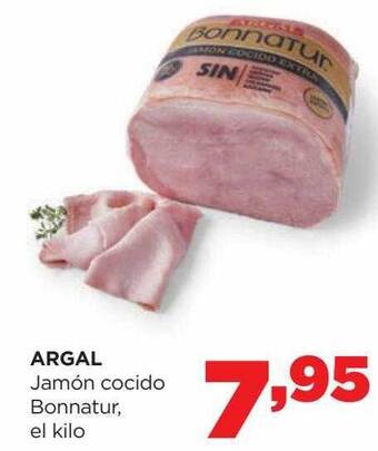 Alimerka Argal jamón cocido bonnatur oferta