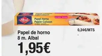 Papel de horno albal
