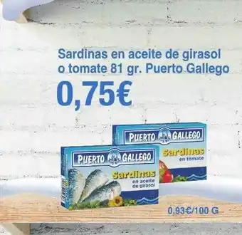 Spar La Palma Sardinas en aceite de girasol o tomate puerto gallego oferta