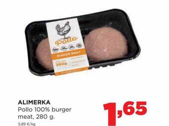 Alimerka Alimerka pollo 100% burger meat oferta