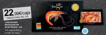 Costco Langostino madagascar 20 30 piezas kg oferta