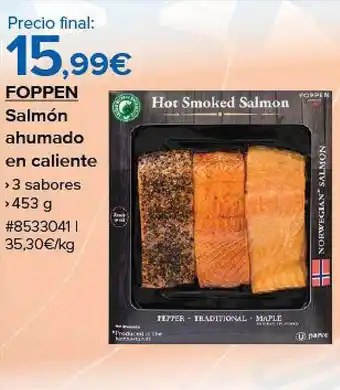 Costco Foppen salmón ahumado en caliente oferta