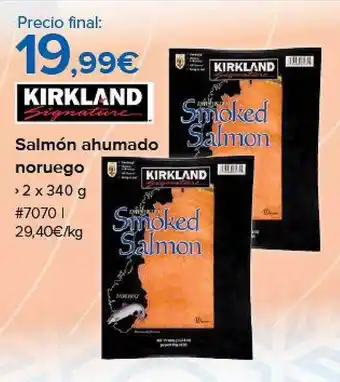 Costco Kirkland salmón ahumado noruego oferta