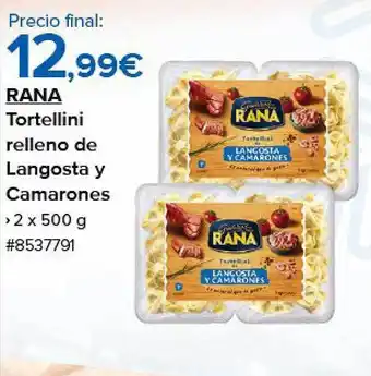 Costco Rana tortellini relleno de langosta y camarones oferta