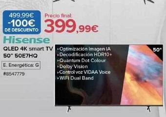 Costco Hisense qled 4k smart tv 50 oferta