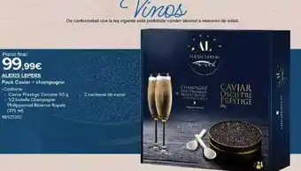 Costco Alexis lepers pack caviar + champagne oferta