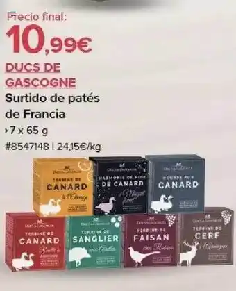 Costco Ducs de gascogne surtido de patés de francis oferta