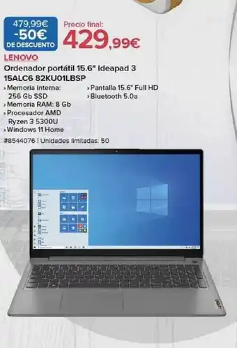 Costco Lenovo ordenador portátil 15.6 oferta