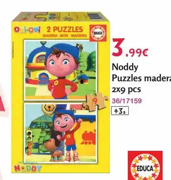 Josber Toys Noddy puzzles madera 2x9 pcs oferta