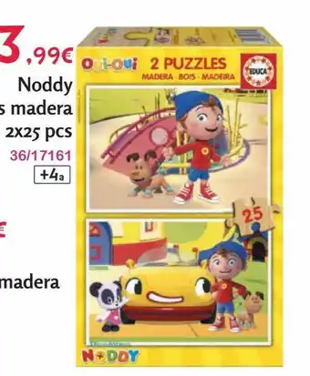 Josber Toys Noddy puzzles madera 2x25pcs oferta