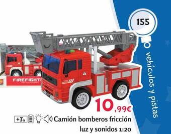 Josber Toys Camión bomberos fricción luz y sonidos oferta