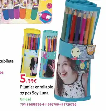 Plumier enrollable 27 pcs soy luna