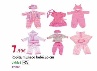 Josber Toys Ropita muñeco bebé 40 cm oferta