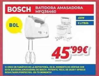 Mi electro Bosch batidora amasadora mfq36460 oferta