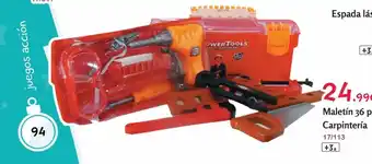 Josber Toys Maletin 36 pcs carpinteria oferta
