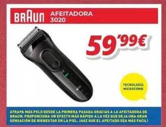 Mi electro Braun afeitadora 3020 oferta