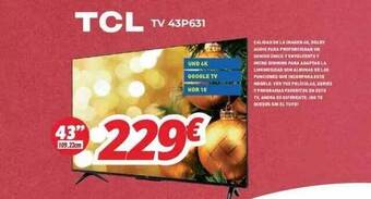 Mi electro Tcl tv 43p631 oferta