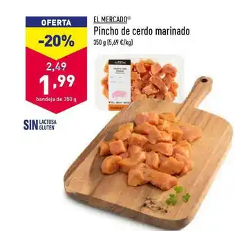 ALDI El Mercado Pincho De Cerdo Marinado 350g oferta