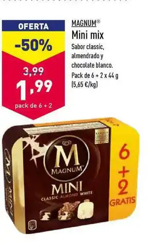 ALDI Magnum Mini Mix 6+2x44 g oferta