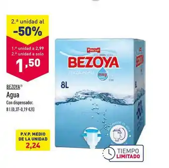 ALDI Bezoya Agua 8L oferta