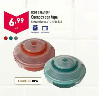 ALDI Home Creation Cuencos Con Tapa oferta