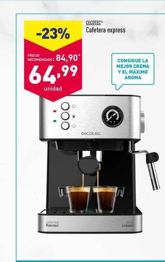 ALDI Cecotec Cafetera Express oferta