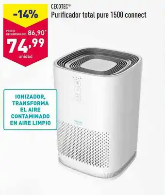 ALDI Cecotec Purificador Total Pure 1500 Connect oferta