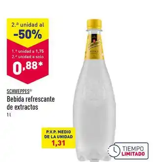 ALDI Schweppes Bebida Refrescante De Extractos oferta
