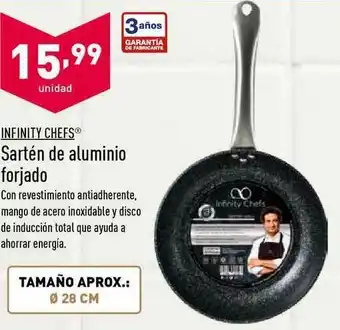 ALDI Infinity Chefs Sartén De Aluminio Forjado oferta